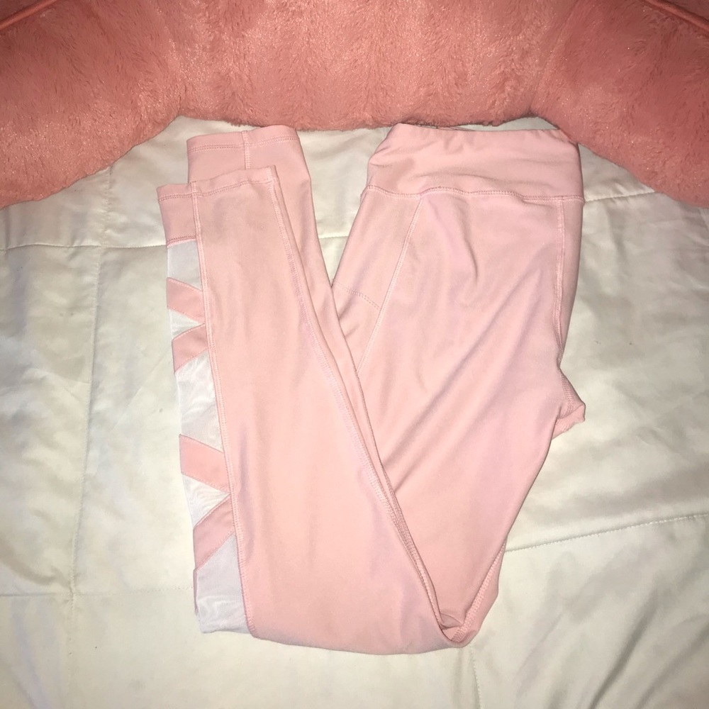 X by Gottex Pink mesh leggings